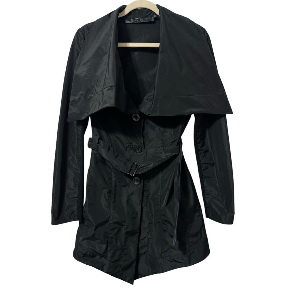 L.A.M.B by gwen stefani RARE Women’s Black Coat with Belt Size 10